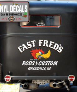 Personalized Mr Horse Power Hot Rod Lettering Vinyl Sticker 10489