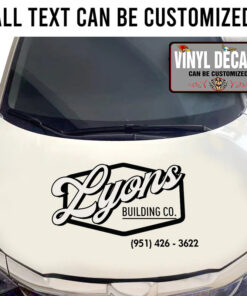 Personalized Vintage Hot Rod Art Sticker 11452