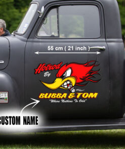 Personalized Mr Horse Power Hot Rod Lettering Vinyl Sticker 10726