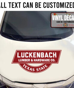 Personalized Vintage Hot Rod Art Sticker 11462