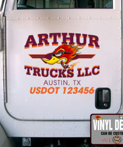 Personalized Mr Horse Power Trucking Company Sticker 11155