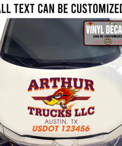 Personalized Mr Horse Power Trucking Company Sticker 11155