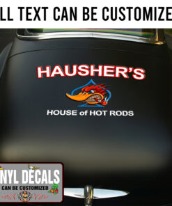 Personalized Mr Horsepower Ace Hot Rod Lettering Vinyl Sticker 10860