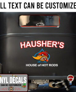 Personalized Mr Horsepower Ace Hot Rod Lettering Vinyl Sticker 10860