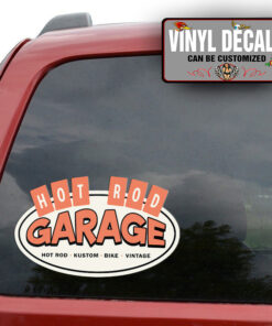 Personalized Vintage Hot Rod Lettering Sticker 11467