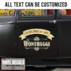 Personalized Vintage Hot Rod Lettering Sticker 11469