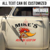 Personalized Mr Horsepower Angry Hot Rod Bird Lettering Vinyl Sticker 10757
