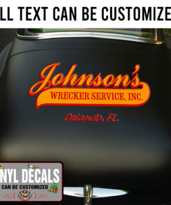 Personalized Vintage Lettering For Semi Truck Vinyl Sticker 10720
