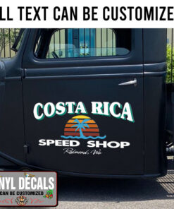 Personalized Vintage Lettering Hand Paint Vinyl Sticker 10361