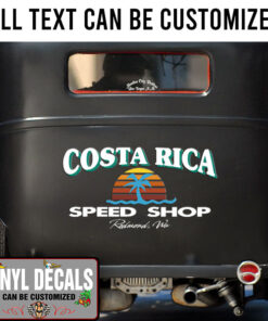 Personalized Vintage Lettering Hand Paint Vinyl Sticker 10361