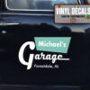 Personalized Vintage Lettering On Car Sticker 11465