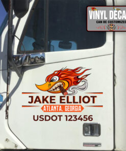 Personalized Mr Horsepower Flames Vintage Sticker 11163