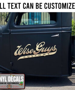 Personalized Vintage Lettering Sticker 10948