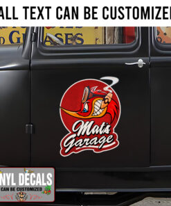 Personalized Mr Horsepower Garage Lettering Sticker 11113