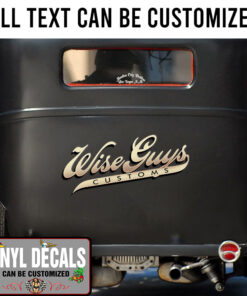 Personalized Vintage Lettering Sticker 10948