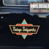 Personalized Vintage Lettering Sticker 10953
