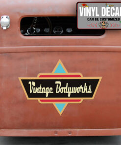 Personalized Vintage Lettering Sticker 10953
