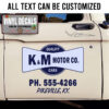 Personalized Vintage Lettering Sticker 11416