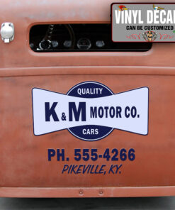 Personalized Vintage Lettering Sticker 11416