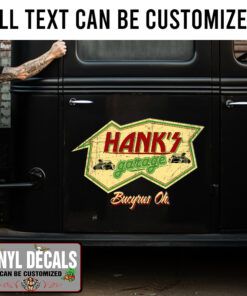 Personalized Vintage Lettering Sticker 11773