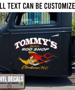 Personalized Mr Horsepower Garage Lettering Vinyl Sticker 10550