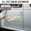 Personalized Vintage Lettering Sticker 11775