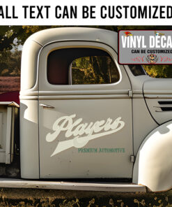 Personalized Vintage Lettering Sticker 11775