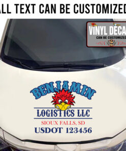 Personalized Mr Horsepower Hot Rod Bird Logistic Company Sticker 11153