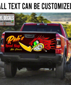 Personalized Mr Horsepower Hot Rod Bird Truck Tailgate Decals 11141