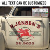 Personalized Vintage Mobil Gas Sticker 11383