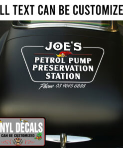 Personalized Mr Horsepower Hot Rod Garage Lettering Vinyl Sticker 10769