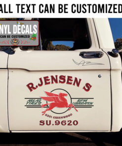 Personalized Vintage Mobil Gas Sticker 11383