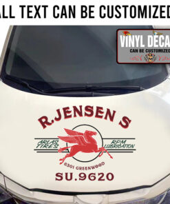 Personalized Vintage Mobil Gas Sticker 11383