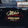 Personalized Vintage Oval Truck Graphic Lettering Sticker 12077
