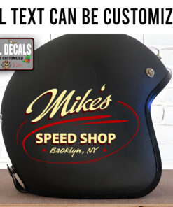 Personalized Vintage Oval Truck Graphic Lettering Sticker 12077