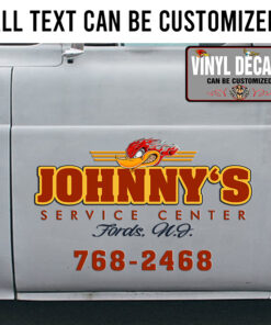 Personalized Mr Horsepower Lettering Vinyl Sticker 10746