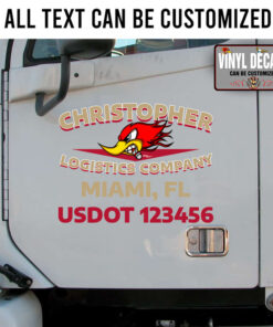 Personalized Mr Horsepower Logistic Company Sticker 11152