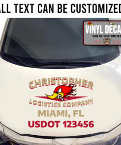 Personalized Mr Horsepower Logistic Company Sticker 11152