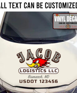Personalized Mr Horsepower Logistic Company Sticker 11154