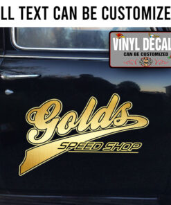 Personalized Vintage Speed Shop Vinyl Sticker 10528