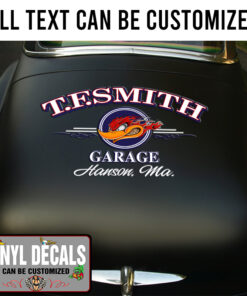Personalized Mr Horsepower Pinstriping Hot Rod Lettering Sticker 10899