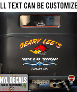 Personalized Mr Horsepower Pinstriping Hot Rod Lettering Vinyl Sticker 10865