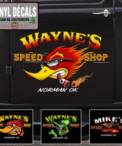 Personalized Mr Horsepower Rat Fink Sticker 12004