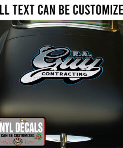 Personalized Vintage Trucking Graphic Vinyl Sticker 10679