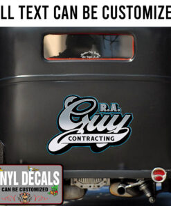 Personalized Vintage Trucking Graphic Vinyl Sticker 10679