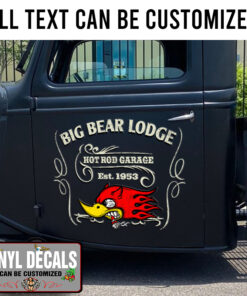 Personalized Mr Horser Power Hot Rod Garage Sticker 11023
