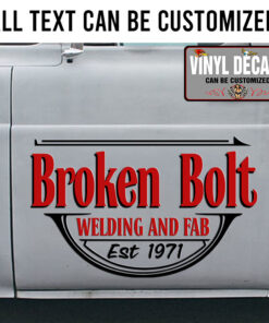 Personalized Welding And Fab Lettering Vinyl Sticker 10517