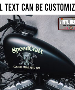 Personalized Welding And Piston Lettering Fabrication Garage Sticker 11908