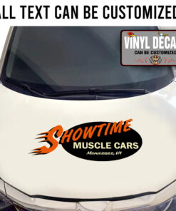 Personalized Muscle Car Garage Lettering Sticker 10955