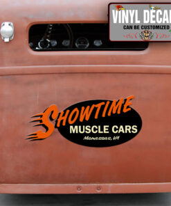 Personalized Muscle Car Garage Lettering Sticker 10955